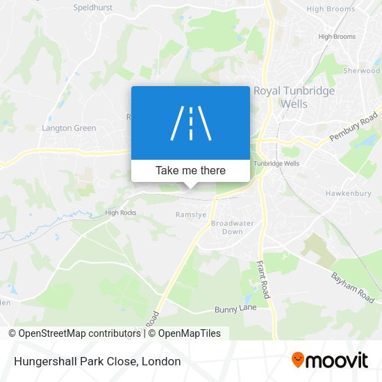 Hungershall Park Close map