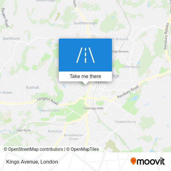 Kings Avenue map