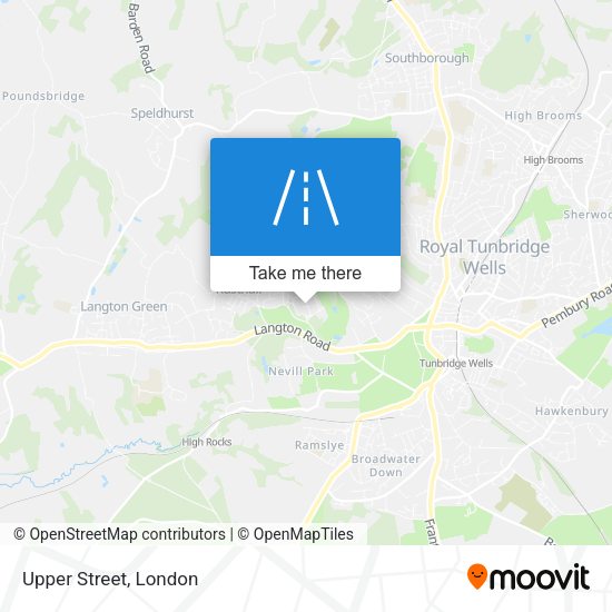 Upper Street map