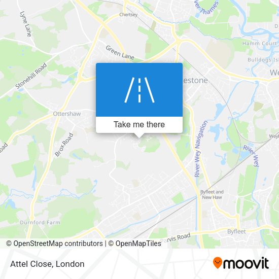 Attel Close map