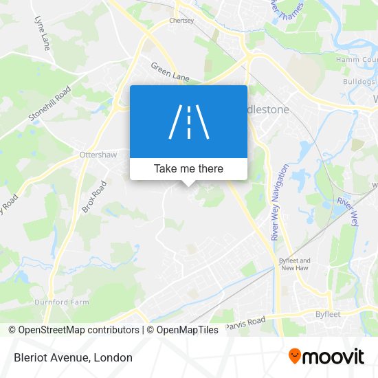 Bleriot Avenue map