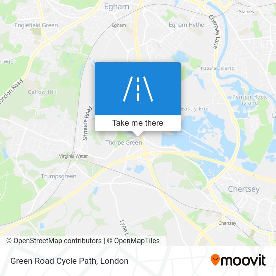 Green Road Cycle Path map