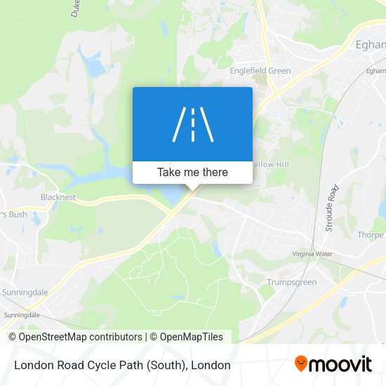 London Road Cycle Path (South) map