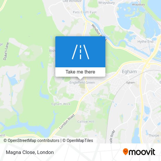 Magna Close map