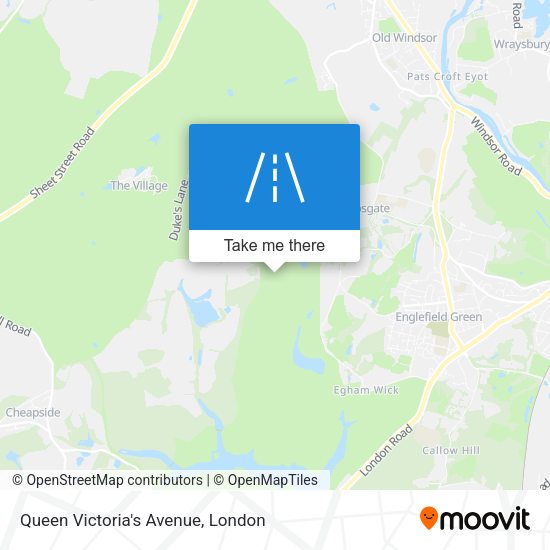 Queen Victoria's Avenue map