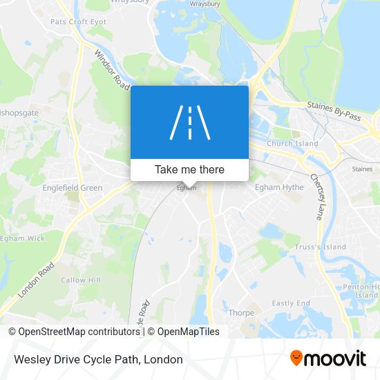 Wesley Drive Cycle Path map