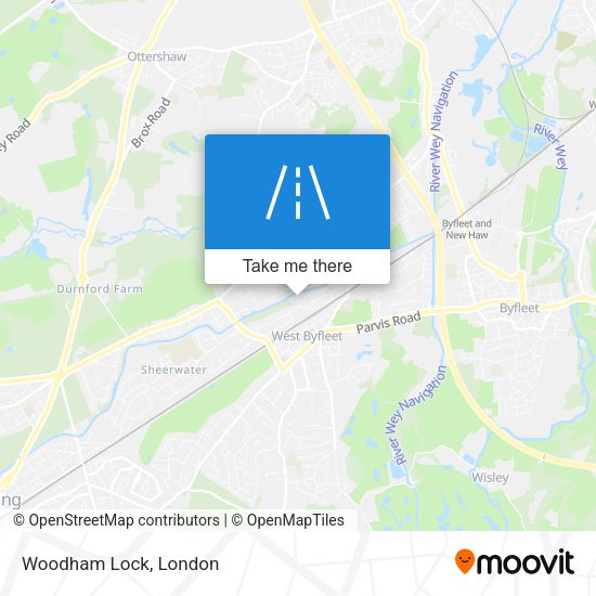 Woodham Lock map
