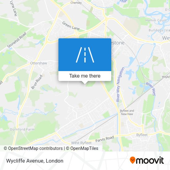 Wycliffe Avenue map