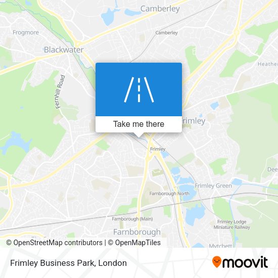 Frimley Business Park map