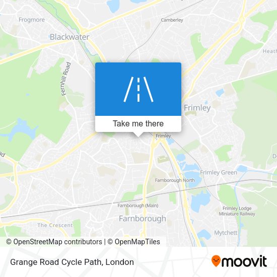Grange Road Cycle Path map