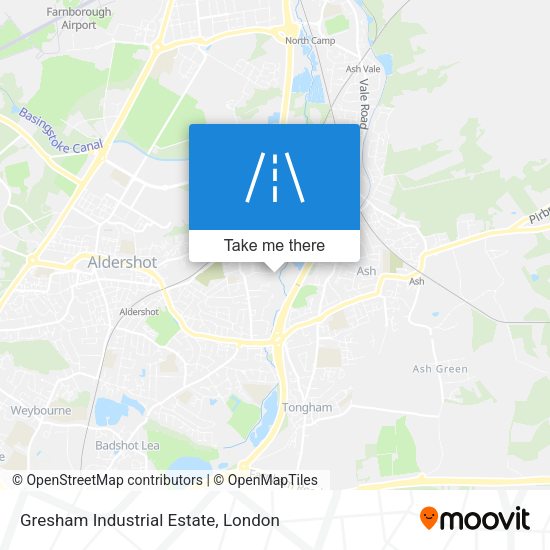 Gresham Industrial Estate map