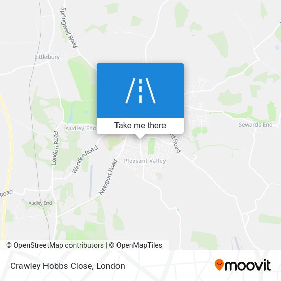 Crawley Hobbs Close map