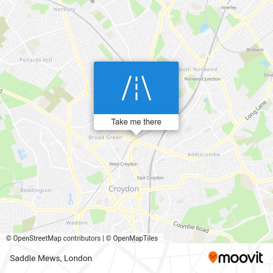 Saddle Mews map