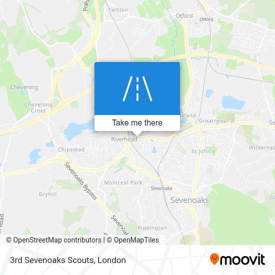 3rd Sevenoaks Scouts map