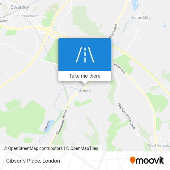Gibson's Place map