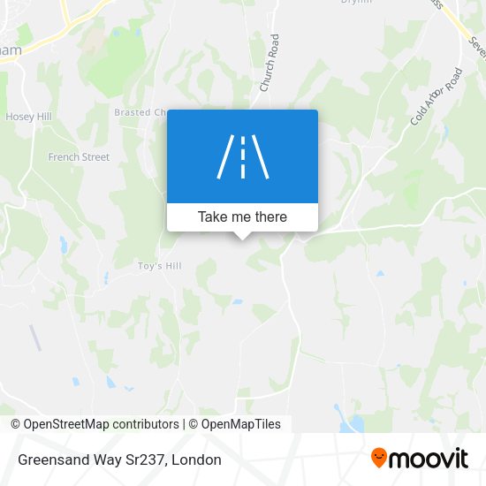 Greensand Way Sr237 map