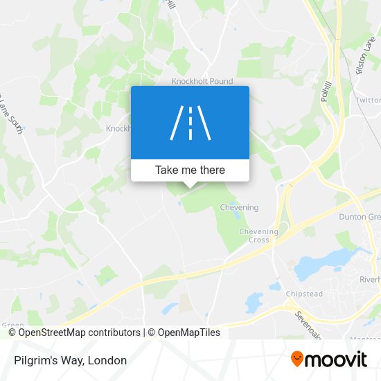 Pilgrim's Way map