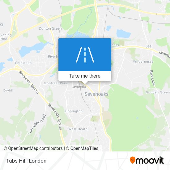 Tubs Hill map