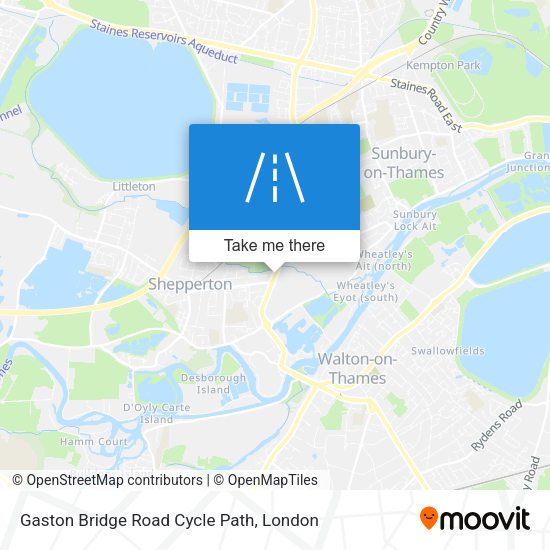 Gaston Bridge Road Cycle Path map