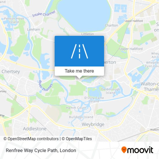 Renfree Way Cycle Path map