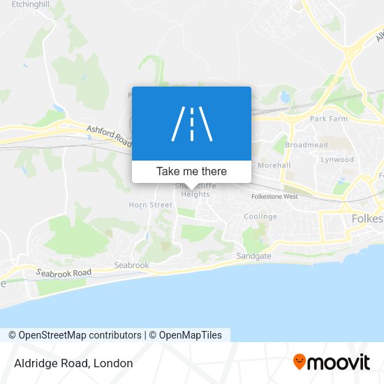Aldridge Road map
