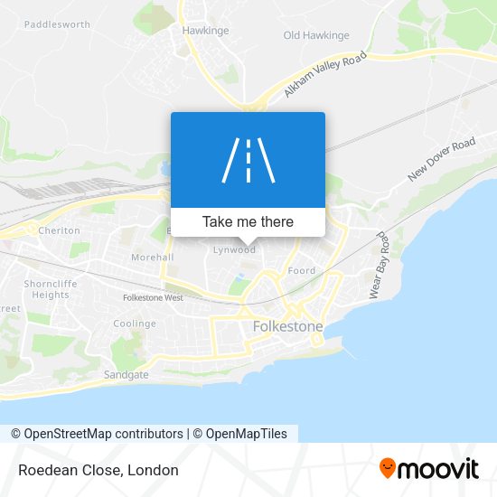 Roedean Close map