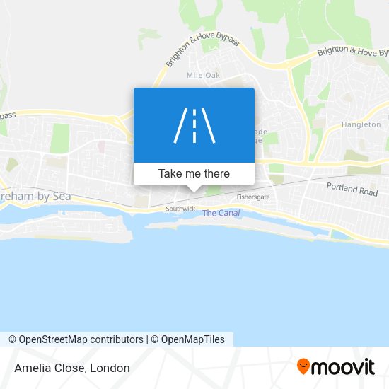 Amelia Close map