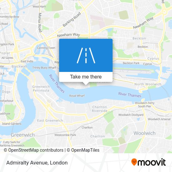 Admiralty Avenue map