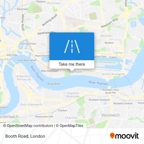 Booth Road map