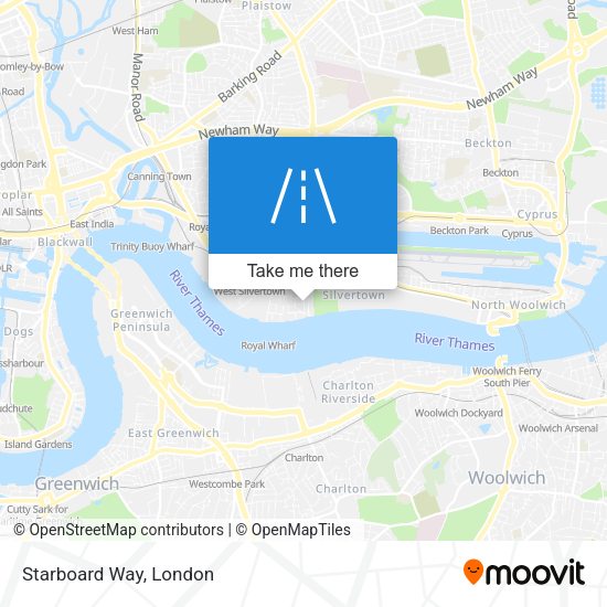Starboard Way map