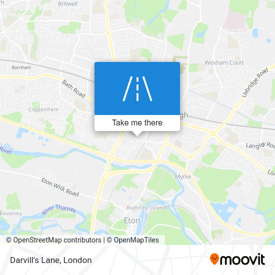 Darvill's Lane map