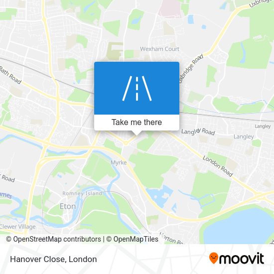 Hanover Close map