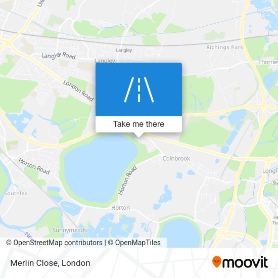 Merlin Close map