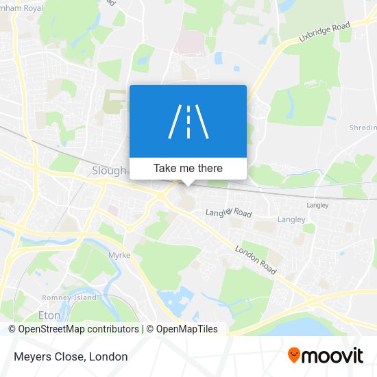 Meyers Close map