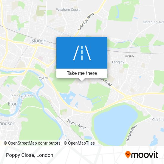 Poppy Close map