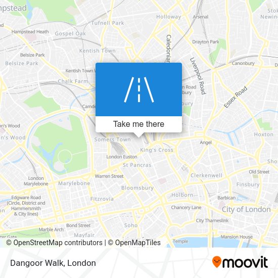 Dangoor Walk map