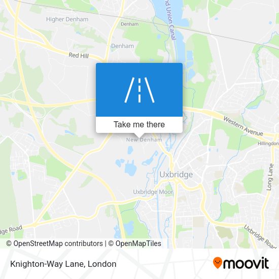 Knighton-Way Lane map