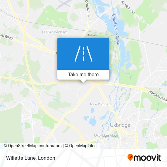 Willetts Lane map
