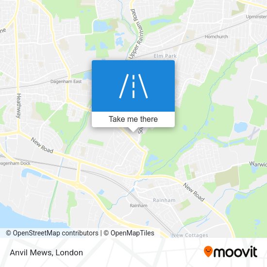 Anvil Mews map