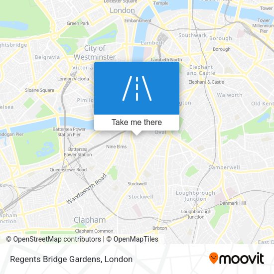 Regents Bridge Gardens map