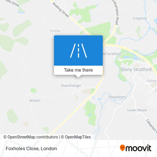 Foxholes Close map