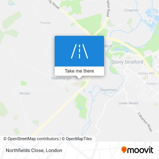 Northfields Close map