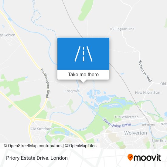 Priory Estate Drive map