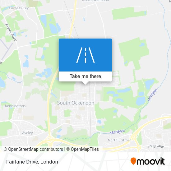 Fairlane Drive map