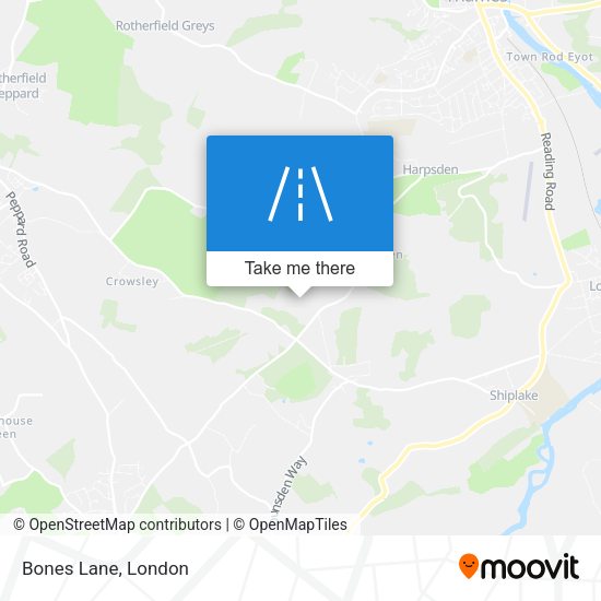 Bones Lane map