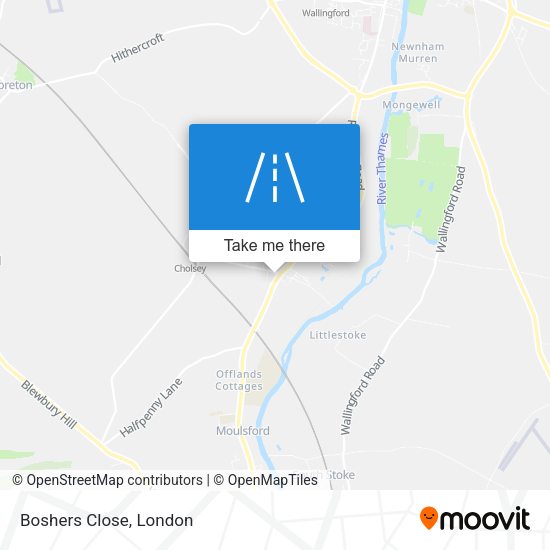 Boshers Close map