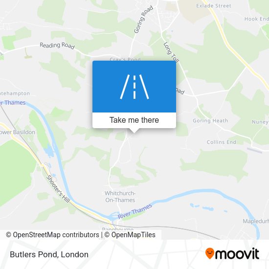 Butlers Pond map