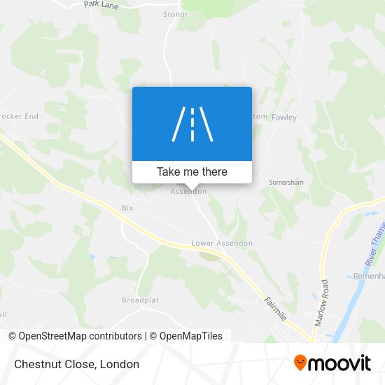 Chestnut Close map