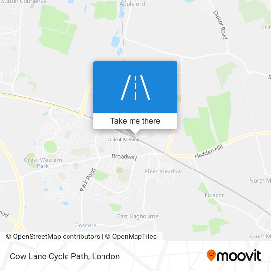 Cow Lane Cycle Path map