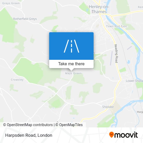 Harpsden Road map